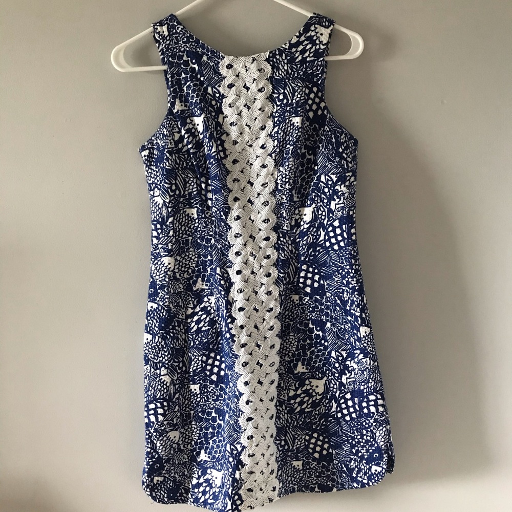 Blue and white Lily Pulitzer dress